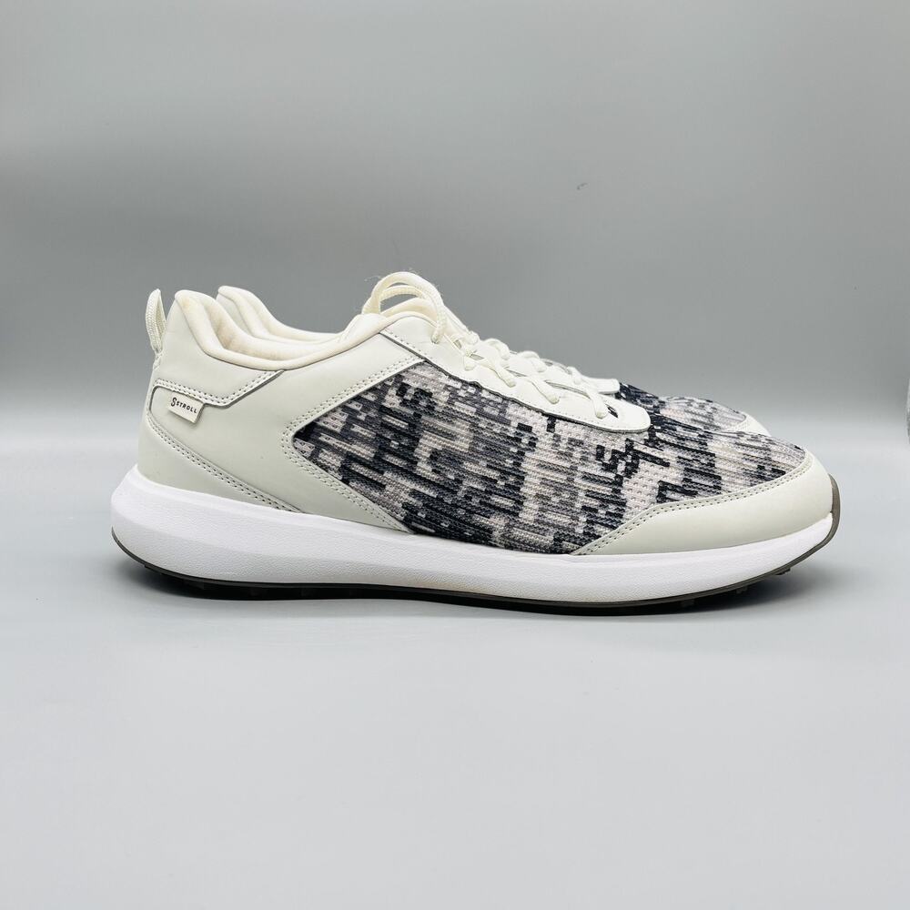 Stroll Shoes Mens 12 White Camo Mesh Low Top Golf Athletic Sneakers Comfort